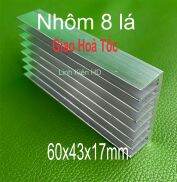Nhôm tản nhiệt 8 cánh 60x43x17mm Combo 10 miếng