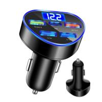 Car Lighter USB Charger 5 in 1 66w Car Fast Charger with LED Voltage Display Pd Qc 3.0 Car Lighter Charger Universal Car Phone Charger for Multiple Devices Smart Phones Cars adorable