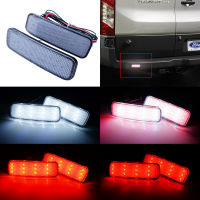 ANGRONG 2x Rear Bumper Reflector LED Stop Brake Light For Ford Transit Custom Connect 2013+