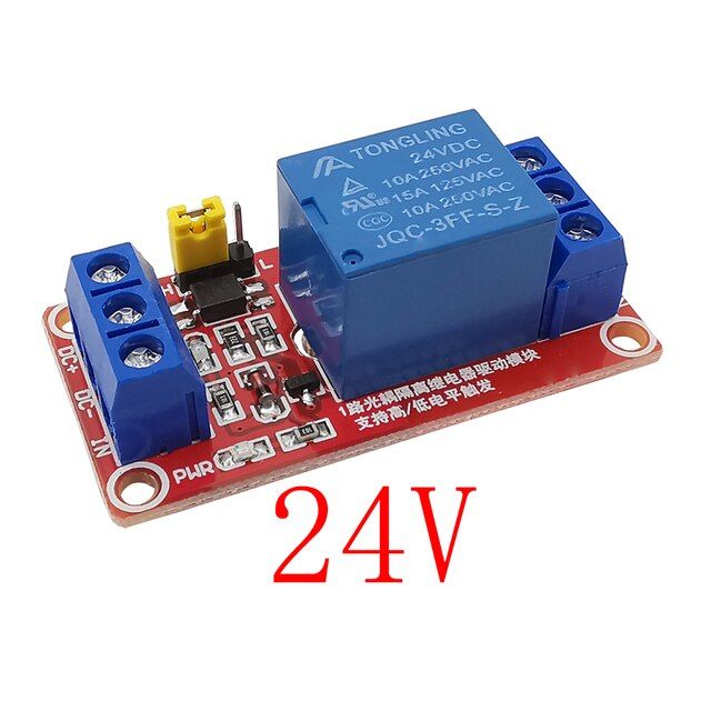 โมดูลรีเลย์1ช่องสัญญาณ5v-12v-24v-หนึ่งช่องพร้อมโมดูลรีเลย์ทริกเกอร์ระดับโมดูลสูงและต่ำสำหรับ-arduino-1ช่อง