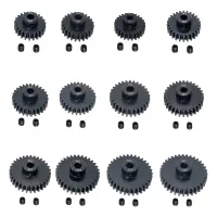 5mm Metal Pinion with Screws 23t-34t Carbon Rc Car Motor Gears Parts for 1/8 Buggy Truck