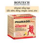 Vitamin tổng hợp và khoáng chất, sắt, kẽm, đồng, magie, canxi