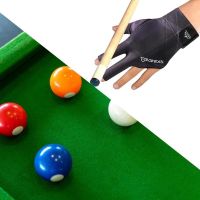 【LZ】◙  1pc Polyester Snooker Billiard Cue Glove Pool Left Hand Open Three Finger Accessory Billiard Sports Supplies