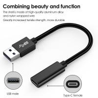 Type C เพื่อแปลง USB แบบพกพา USB C ชายกับ USB 3.0หญิงอะแดปเตอร์ที่มีในตัวชิปอลูมิเนียมแล็ปท็อปแปลงสำหรับ