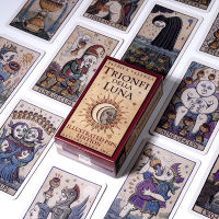 Trionfi a Luna Tarot 78 Card Deck พร้อม PDF Guidebook Fortune ling Card Game Travel Cersion Reversed Chakra Planet Zodiac