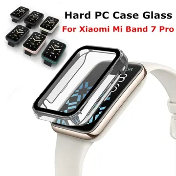 2in1 Case Screen Protector for Xiaomi Mi Band 8 7 6 5 4 3 Case+Film Full  Coverage Protective Cover for Miband 6 7 band 5 4 3 NFC