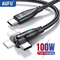 100W USB Type C To Cable 5A Fast Charging Charger Wire Cord for MacBook iPad 180 Rotate USB-C