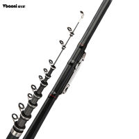 Carbon Fiber Spinning Fishing Rod Power escopic Rock Fishing Pole Carp Feeder Travel Boats Sea 2.4m2.7m3.6m4.5m5.4m6.3m VBONI