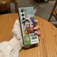 JieHui สำหรับ Samsung Z Fold5 PC Frosted Black Dragon Ball เคสโทรศัพท์แฟชั่น