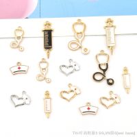 hot【DT】卍  10pcs/lot Syringe Hat Charms for Jewelry Making Earrings Neckalaces Pendant Accessories