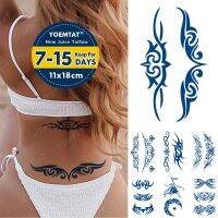 Juice Ink Lasting Waterproof Temporary Tattoo Sticker Lotus Butterfly Totem Sexy Festival Fake Tattoos Semi-Permanent Women Men Stickers