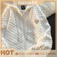 hanshi [2023 new HOT FASHION] lazlook เสื้อกันหนาวมีฮู้ดแขนยาวสำหรับผู้หญิง, เสื้อโค้ทสไตล์เกาหลีทรงหลวมฤดูใบไม้ร่วง