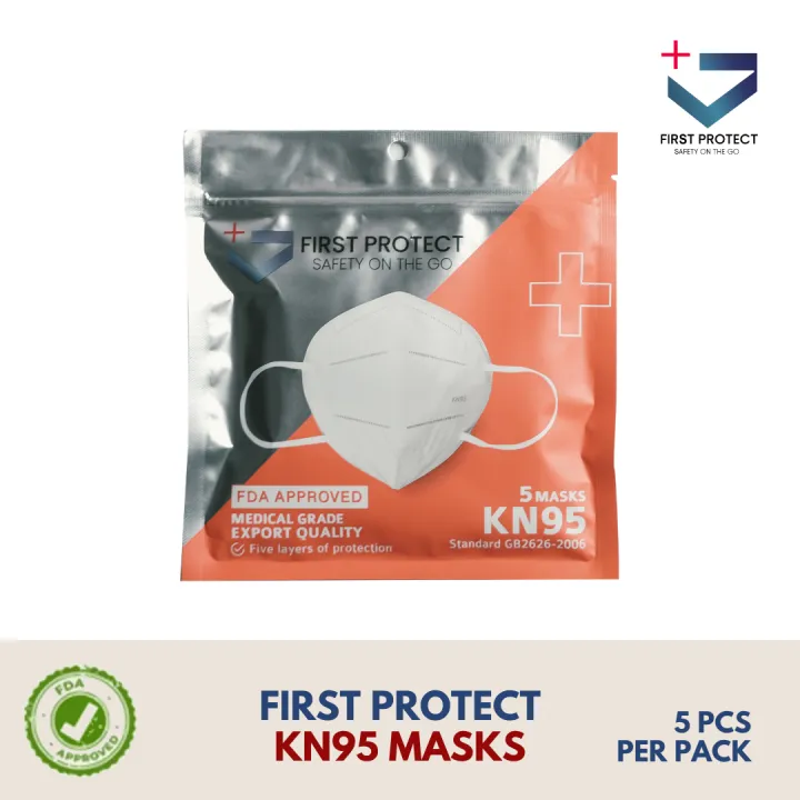 First Protect 5 Masks KN95 Face Mask FDA Approved Medical grade 5 layer