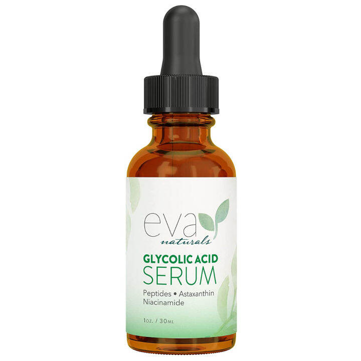 Eva Naturals Glycolic Acid Serum Alpha Hydroxy Acid (AHA) AntiAging