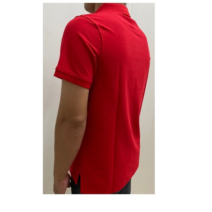 ducati-เสื้อโปโลลิขสิทธิ์แท้ดูคาติ-ผ้า-cotton-100-dct52-016-สีแดง