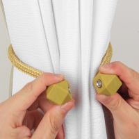 【JH】 1Pc Magnetic Curtain Buckle Holder Tieback Hanging Multifaceted Tie Back Straps Decoration