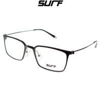 กรอบแว่นตาแฟชั่น Vintage โลหะ น้ำหนักเบา ใส่สบาย SURF รุ่น 6095-C1 สีดำ บริการตัดเลนส์สายตาราคาถูก