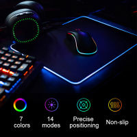 แผ่นรองเมาส์มีไฟ RGB แผ่นรองเมาส์ Gaming Mousepads  แผ่นรองเม้าส์สำหรับเล่นเกมส์  80cm×30cm  mouse pad with lights 7colors