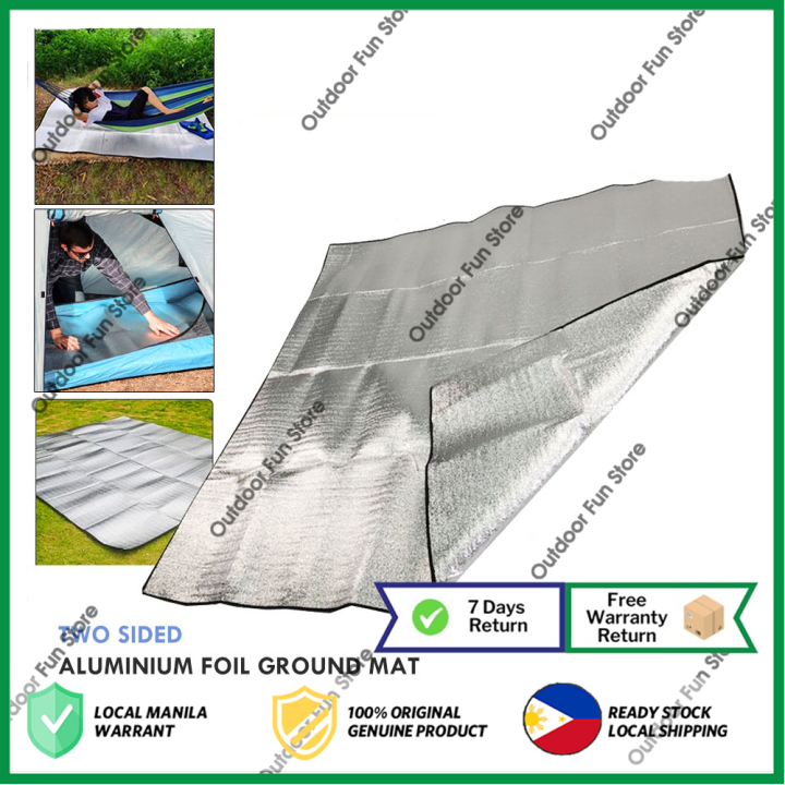 Waterproof Ground Mat Camping Double Sided Aluminium Foil Outdoor