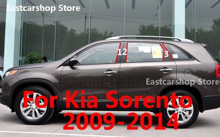 สำหรับ-kia-sorento-2014-2013-2012รถ-b-c-เสากลางคอลัมน์กลางหน้าต่างพีซีเชือกยาวของตกแต่งสติกเกอร์ประดับ2011-2010-2009