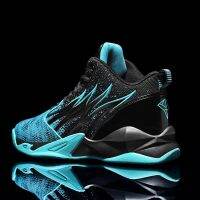 Brand Mens High-top Non-Slip Basketball Shoes Trendy Boys Basketball Sport Tennis Shoes Comfortable Gym Training Athletic Shoes