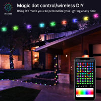 Hot Dreamcolor USB LED String Light BT Music APP WS2812B Garland Fairy ไฟสำหรับตกแต่งงานเลี้ยงวันเกิดคริสต์มาส Waterproof