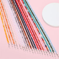 HotRainbow คริลิคโซ่หน้ากาก Lanyards แว่นตาโซ่สำหรับผู้หญิงผู้ชายของขวัญเครื่องประดับอินเทรนด์สีแว่นตาเชือกเส้นเล็กสายคล้องคอ YJL32