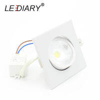 LEDIARY COB LED Downlights Real 3W 5W 110V-240V White Ceiling Spot Lamp 2.2 Inch 55mm 70mm Cut Hole No Flicker Lighting Fixtures