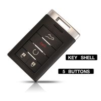 [New Changes] Jingyuqin Smart Remote Control Car Key Shell Case สำหรับ Cadillac SRX XTS ATS 2010 2014เปลี่ยน5ปุ่ม Auto Key Cover