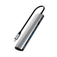 ตัวแปลงที่รองรับ HDMI 8 In1เครื่องอ่านการ์ด Micro TF พลาสติกความแม่นยำสูงสำหรับ MacBook Pro Video Converter Fast