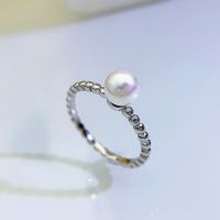 Spring Qiaoer 18K Gold Plated 925 Sterling Silver Filled Pearl Ring For Women Jewelry Knuckle Mujer Boho Bague Minimalism