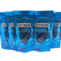 ( Promotion ) สุดคุ้ม อาหารปลาเม็ดจิ๋ว สำปลาเล็กทุกสายพันธุ์ OPTIMUM ขนาด 50 กรัม เม็ดลอย น้ำไม่ขุ่น ราคาถูก อาหาร ปลา อาหารปลาคราฟ อาหารปลากัด อาหารปลาสวยงาม