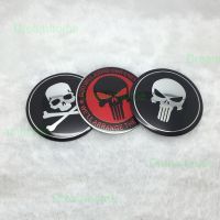 Auto parts 4PCS 56.5mm Aluminum alloy car Logo Car Wheel Hub Center Cap Sticker for Punisher Skull Head Hydra car Styling Accessory