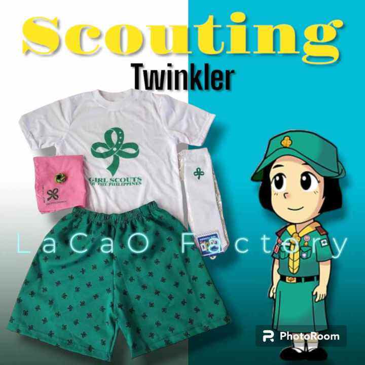 LACAO'S NEW SCOUTING UNIFORM FOR GIRLS TYPE B TWINKLER SET | Lazada PH