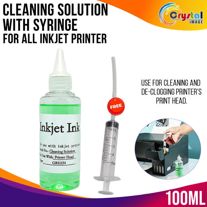 Cleaning Solution Inkjet 100ml with Syringe for Inkjet Printers Lazada PH