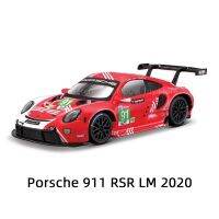 Bburago 1:24 2020พอร์ชเช่911 RSR LM ยานพาหนะหล่อแบบคงที่รถสปอร์ตโมเดลรถของเล่นสะสม