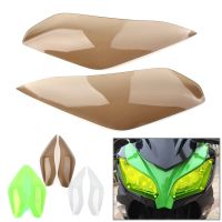 1Pair Motorbike Front Headlight Head Lamp Guard Shield Screen Cover For Kawasaki Ninja250 Ninja300 Versys 650 2015 2016 2017