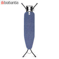 Brabantia โต๊ะรีดผ้ายืน บราบันเทีย หน้ากว้าง 30ซม. ยาว 110ซม.Ironing Board Size A, 110x30 cm Steam Iron Denim Blue