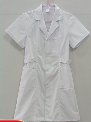 ☏✸☫ Nurses short-sleeved womens summer white coat doctors suit laboratory coat long-sleeved uniform work clothes thin beauty suit