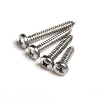 50pcs/lot M4.2*9.5/13/16/19/25/32/35/38/45/50/55/60/70 stainless steel phillips  pan head self tapping woodworking screws203 Nails Screws  Fasteners