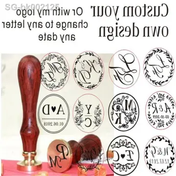 Custom Wax Seal Stamp With Your Own Logo Design Diferent Stamp