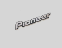 ราคาต่อชิ้น PIONEER 5.5 CM Speaker Badge Emblem Logo Aluminium Made