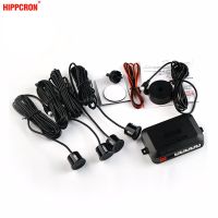 Hippcron Car Parking Sensor Kit Buzzer 4 Sensors 22mm Reverse Backup Radar Sound Alert Indicator Probe System 12V 8 Colors