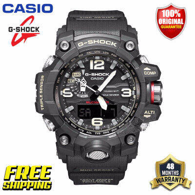 G-Shock GWG1000 MUDMASTER ของแท้ผู้ชายกีฬานาฬิกาเซ็นเซอร์คู่เคลื่อนไหวกลางแจ้งกันกระแทกกันน้ำโคลนอัตโนมัติยกไฟรับประกันสี่ปี GWG-1000-1A