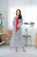 Maxi dress ผ้าลูกไม้นิ่มสบาย ใส่แบบเก๋ๆ ไม่ต้องผูกเชือก หรือผูกเชือกคือรอดค่ะแม่