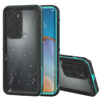 Huawei P40 Pro 5 กรัมกรณีกันน้ำ,Huawei P40 กรณี,IP68 ได้รับการรับรองฝาครอบกันน้ำกันกระแทกกันฝุ่น 360 การป้องกันที่ทนทานเต็มปิดผนึกกรณีใต้น้ำที่มีป้องกันหน้าจอ