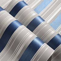 Blue Stripe Baby Boys Bedroom Wallpaper 5 m Roll Self Adhesive Kids Rooms Peel and Stick Wall Paper Child Papel de Parede EZ032