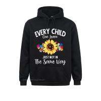Special Education Teacher Gift Every Child Learns Special Ed Mens Hoodies Printed Sweatshirts Leisure Clothes New Design Size Xxs-4Xl