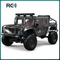 รถ RC ชิ้นส่วนโลหะ4X4รีโมทคอนโทรลทางวิบากสูงความเร็วรถ1:12 Scale 2.4G 4WD ไดรฟ์ปีนเขารถโลหะผสมด้านล่างจำลอง Hummer โมเดลรถยนต์ของเล่นสำหรับเด็กวันเกิด