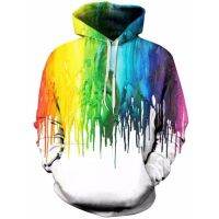 2020 New 3D Hoodies Men Splatter Colorful Paint Stains 3D Print Sweatshirt Streetwear Pullovers Tops Plus Size